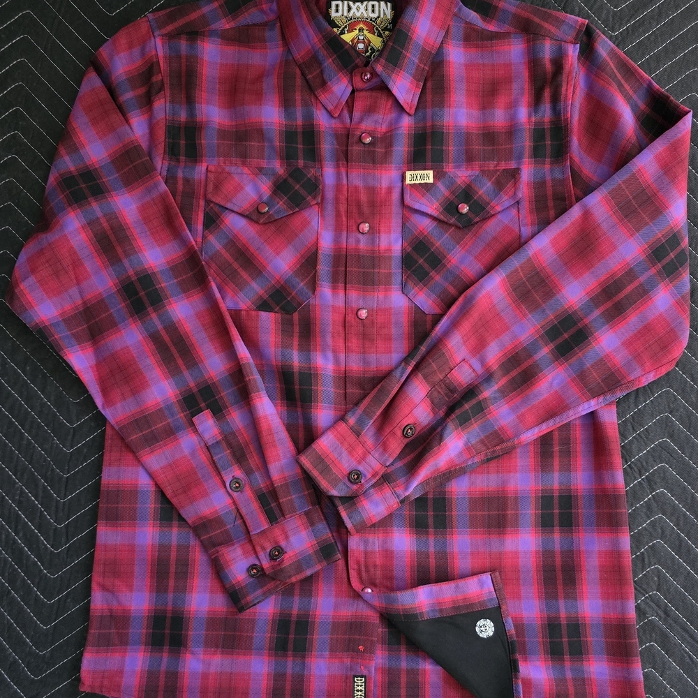 DIXXON Sailor's Delight Men's Vibrant Plaid Button Down Shirt